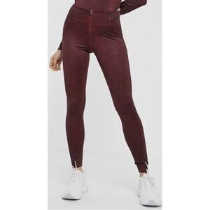 Nike Dri Fit Women’s Sz S Snake Python Print Athletic Leggings Red CJ6353-677